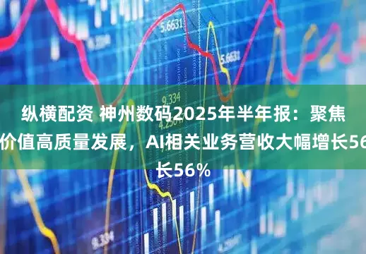 纵横配资 神州数码2025年半年报：聚焦高价值高质量发展，AI相关业务营收大幅增长56%